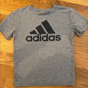 Adidas Gray and Black Short Sleeve Tee